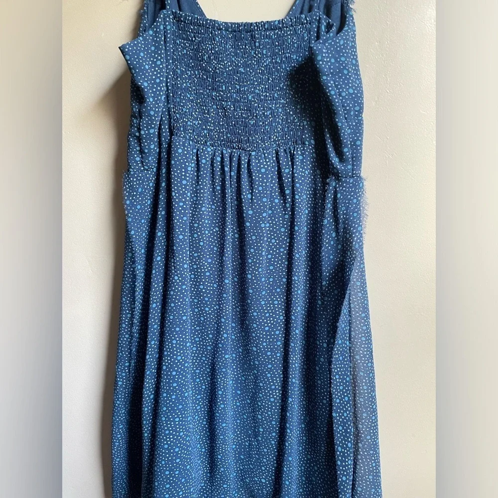 Y2K American Eagle  Strap dress size 10 ruffles polka dots babydoll fairy